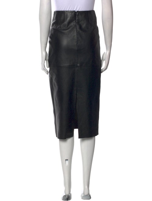 Veda x Reformation Lamb Leather Midi Length Skirt