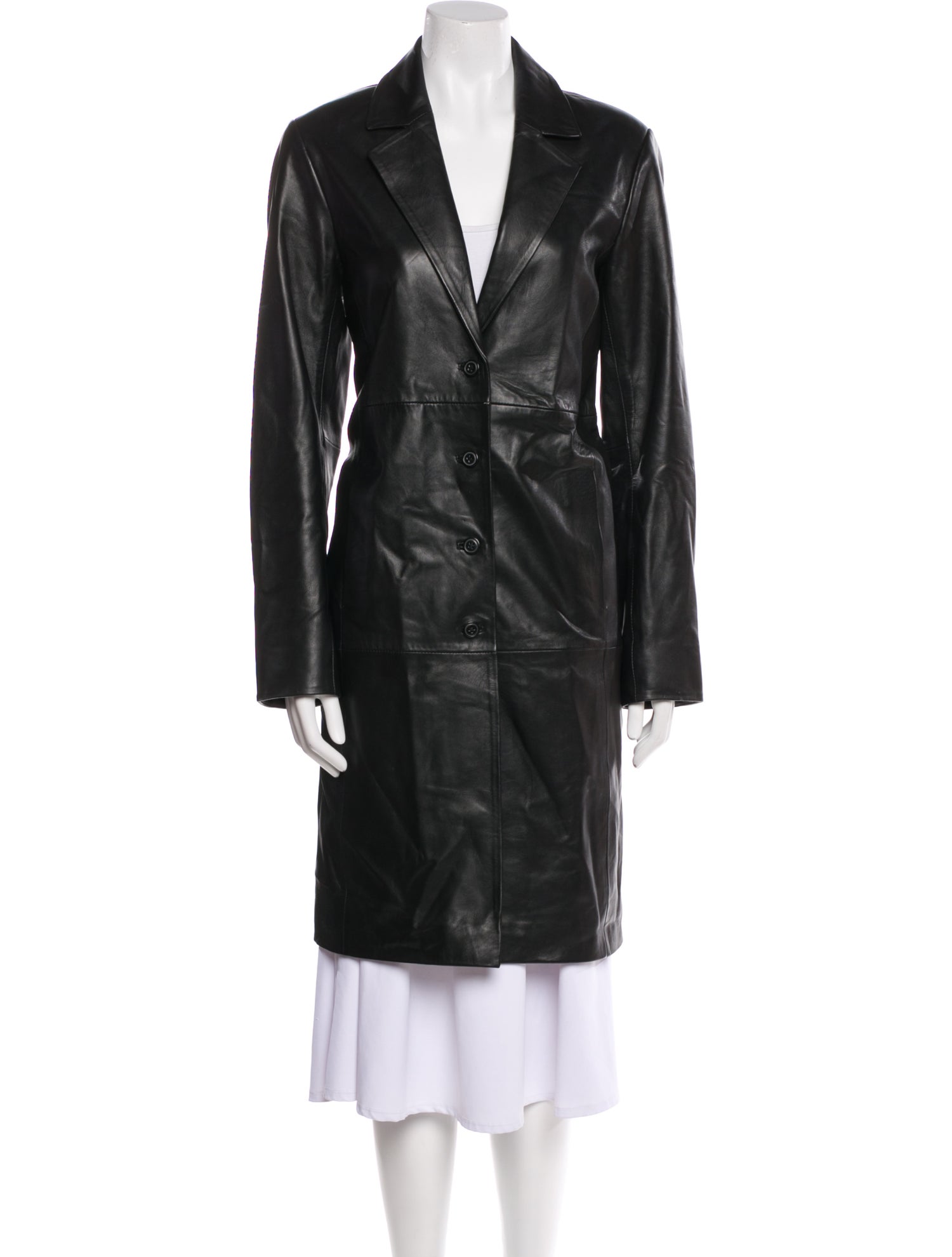 Veda x Reformation Leather Trench Coat