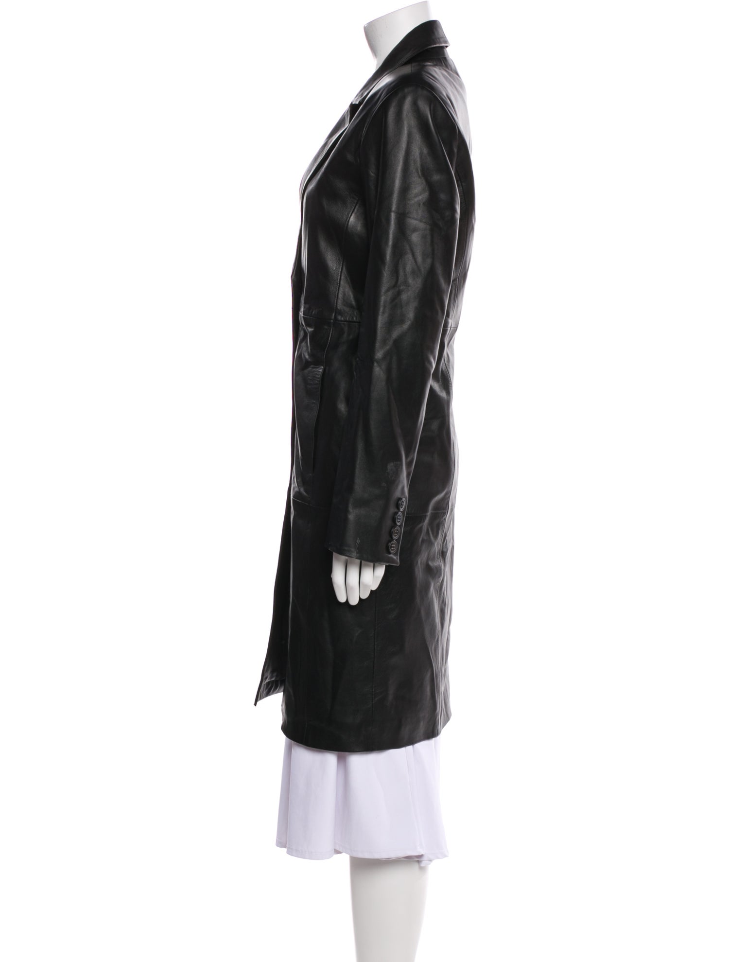 Veda x Reformation Leather Trench Coat