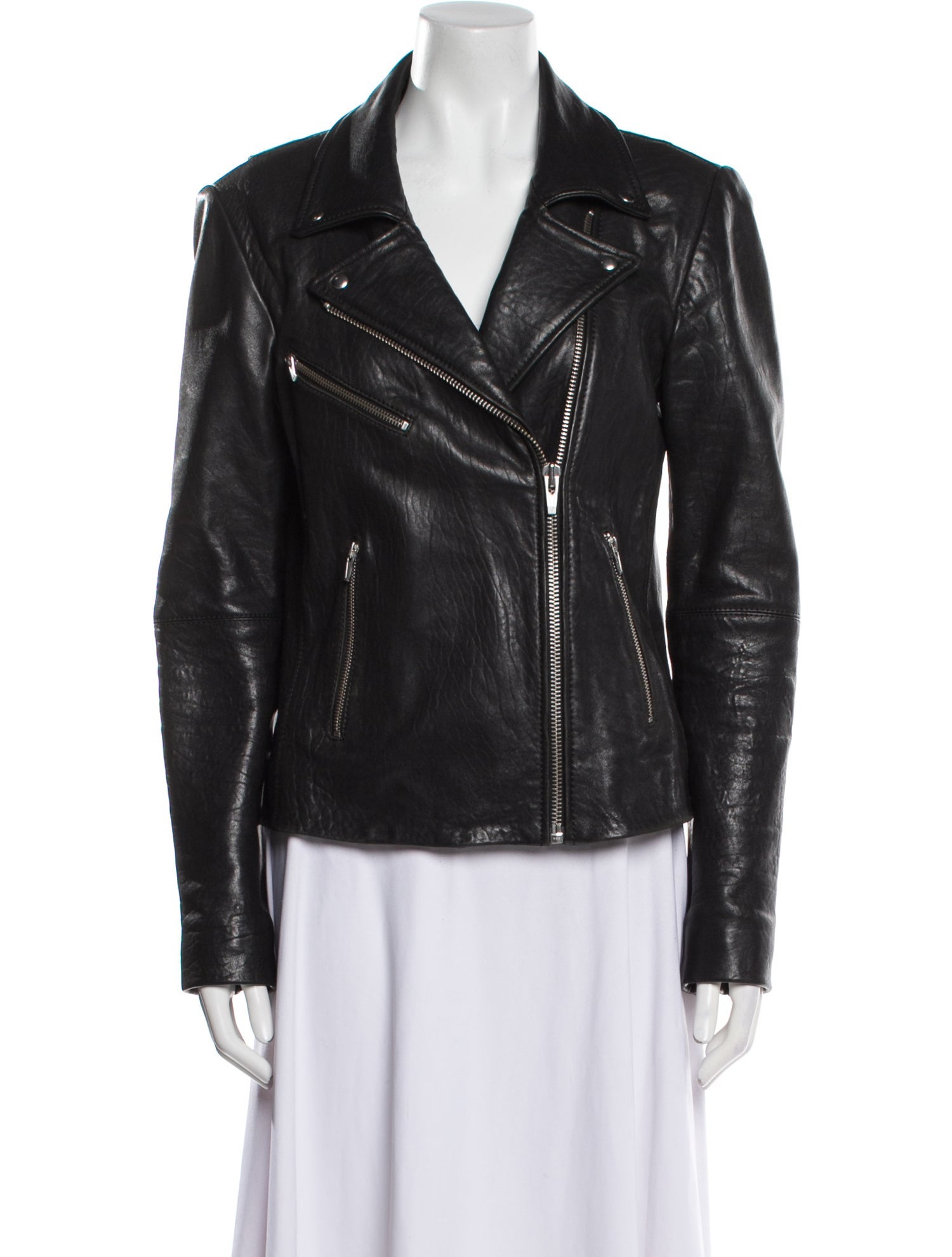 Veda x Reformation Lamb Leather Biker Jacket