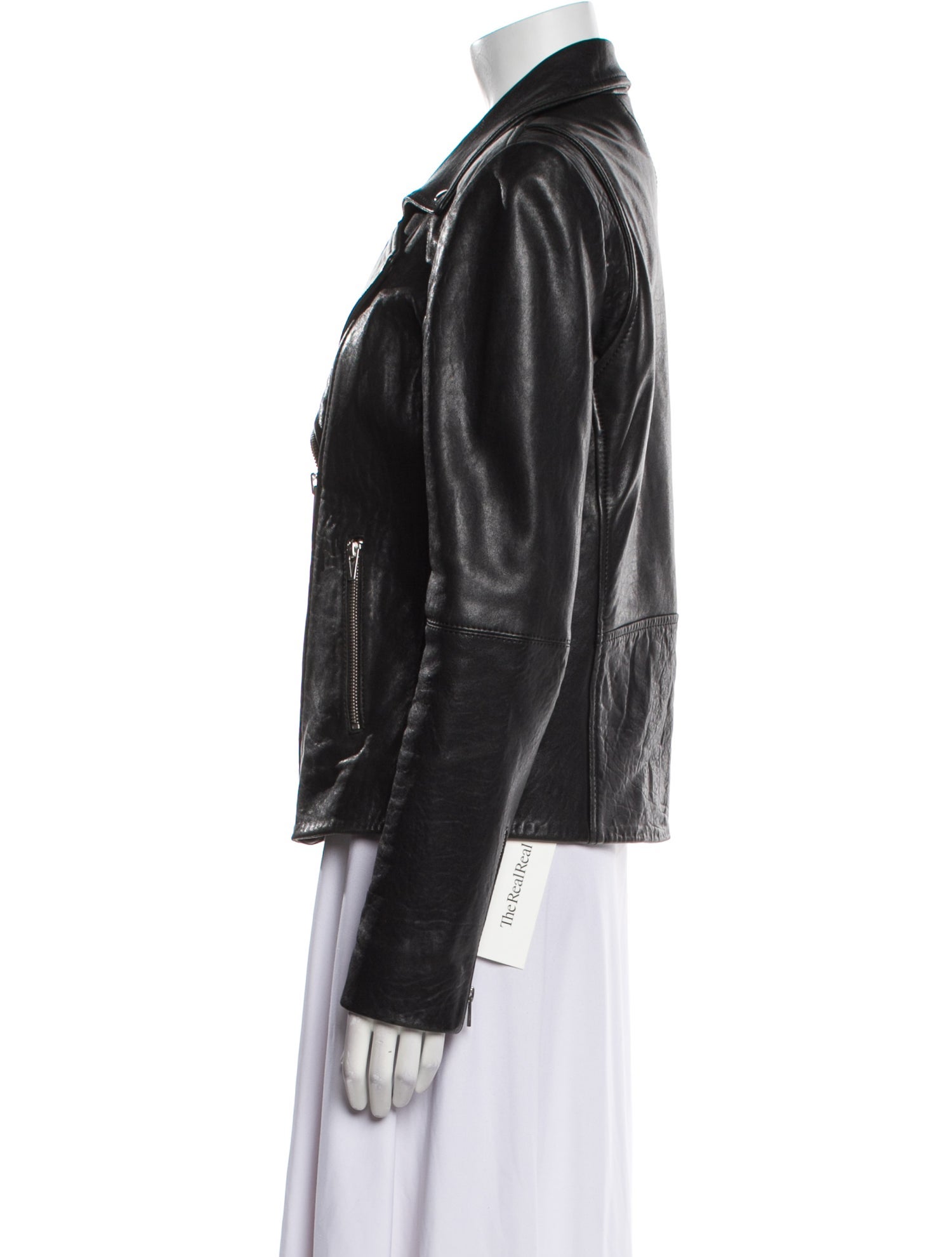 Veda x Reformation Lamb Leather Biker Jacket