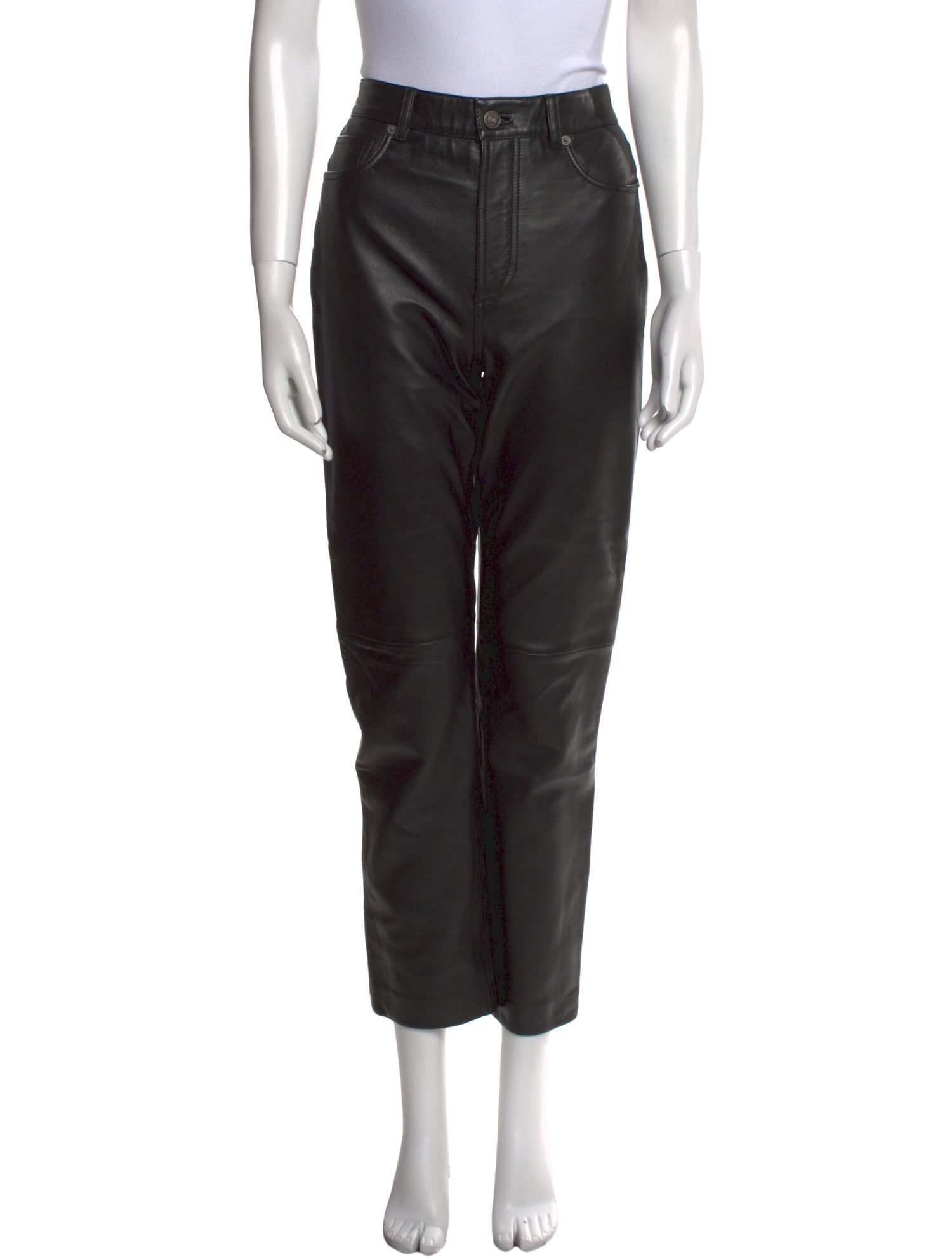 Veda x Reformation Lamb Leather Straight Leg Pants