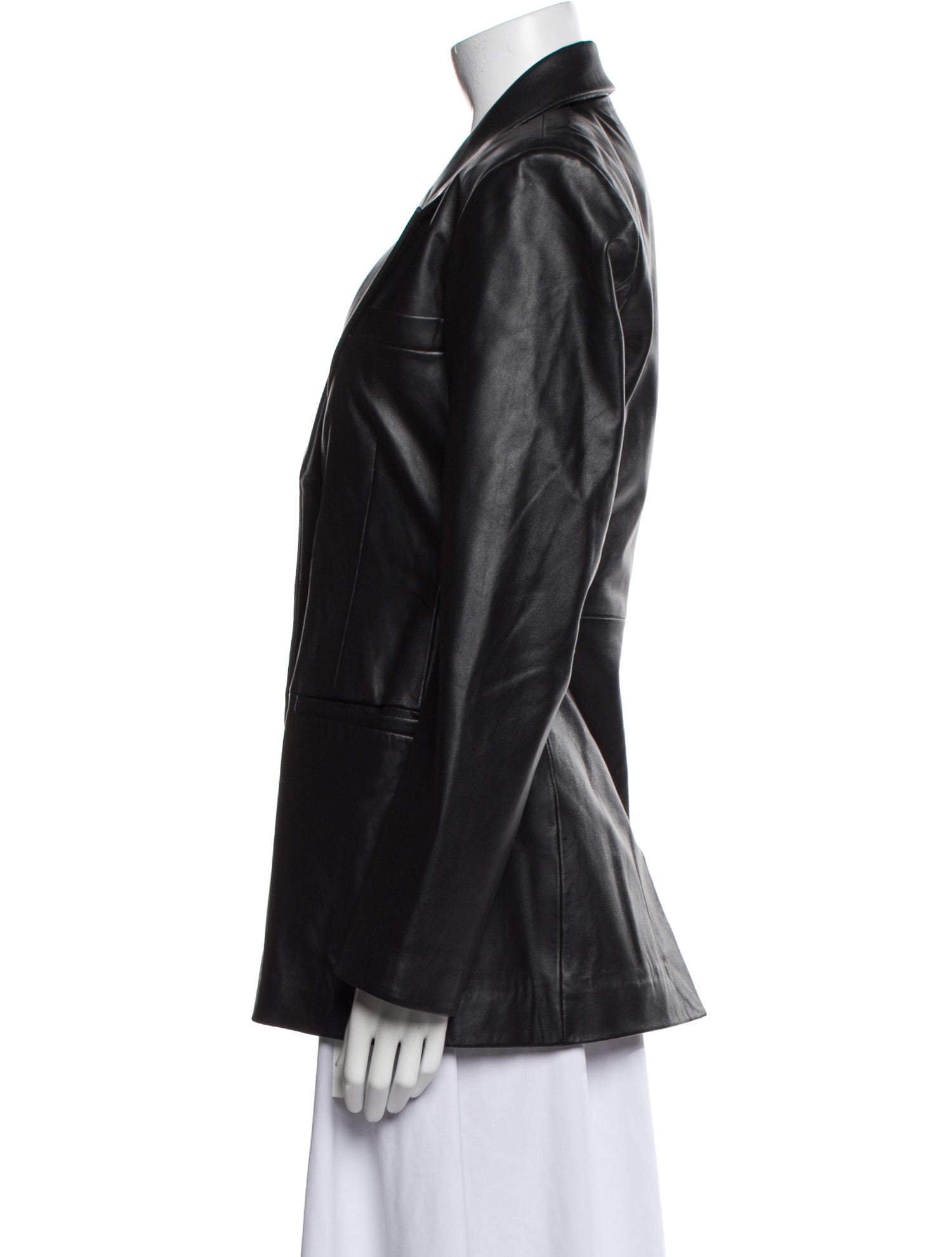 Veda x Reformation Leather Blazer