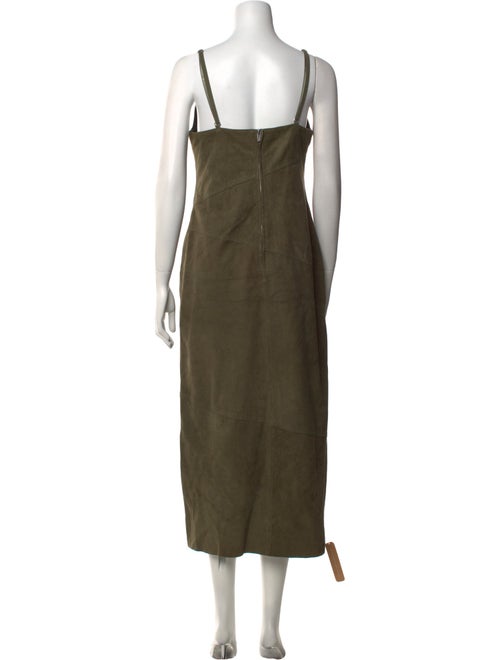 Veda x Reformation Lamb Leather Midi Length Dress