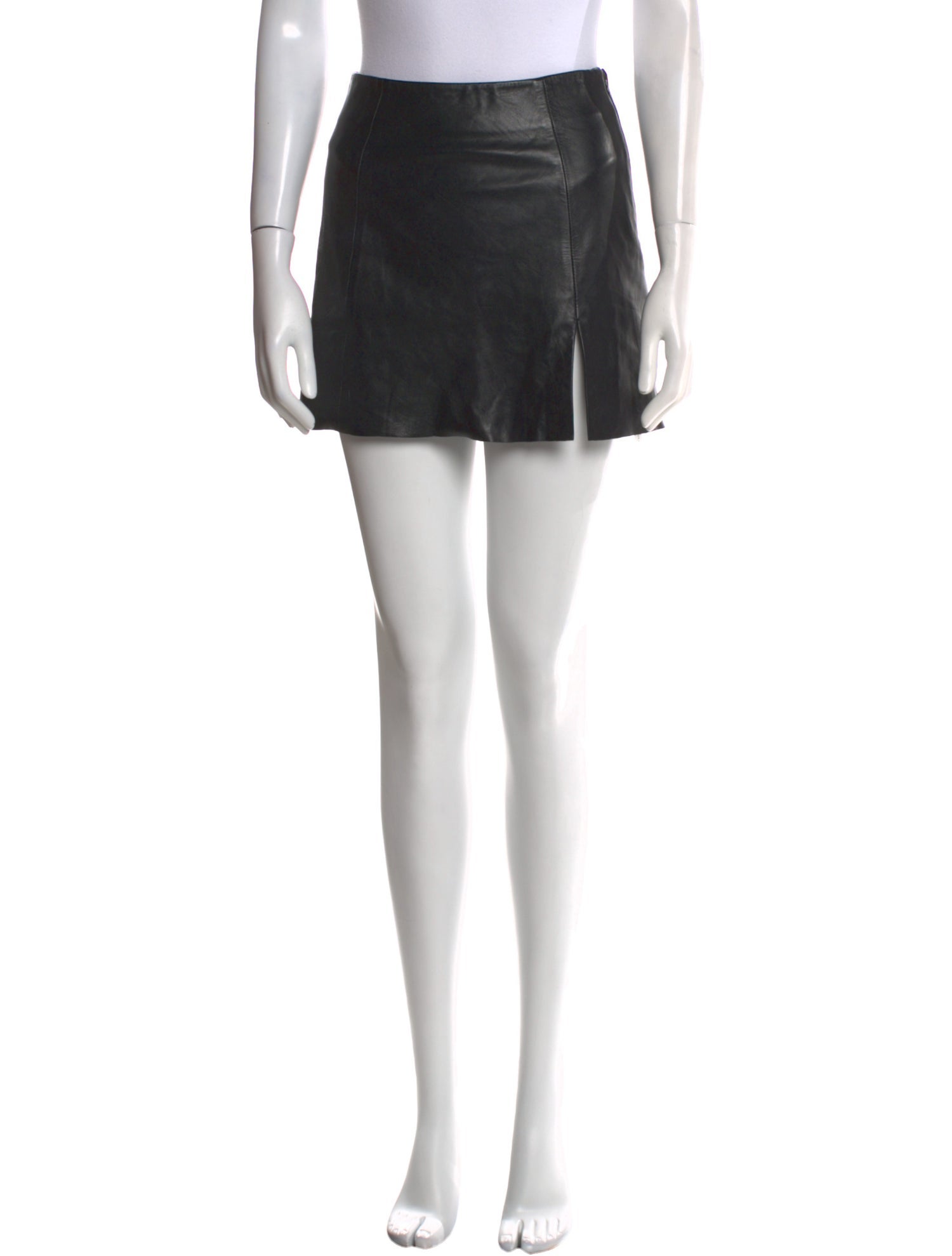 Veda x Reformation Leather Mini Skirt