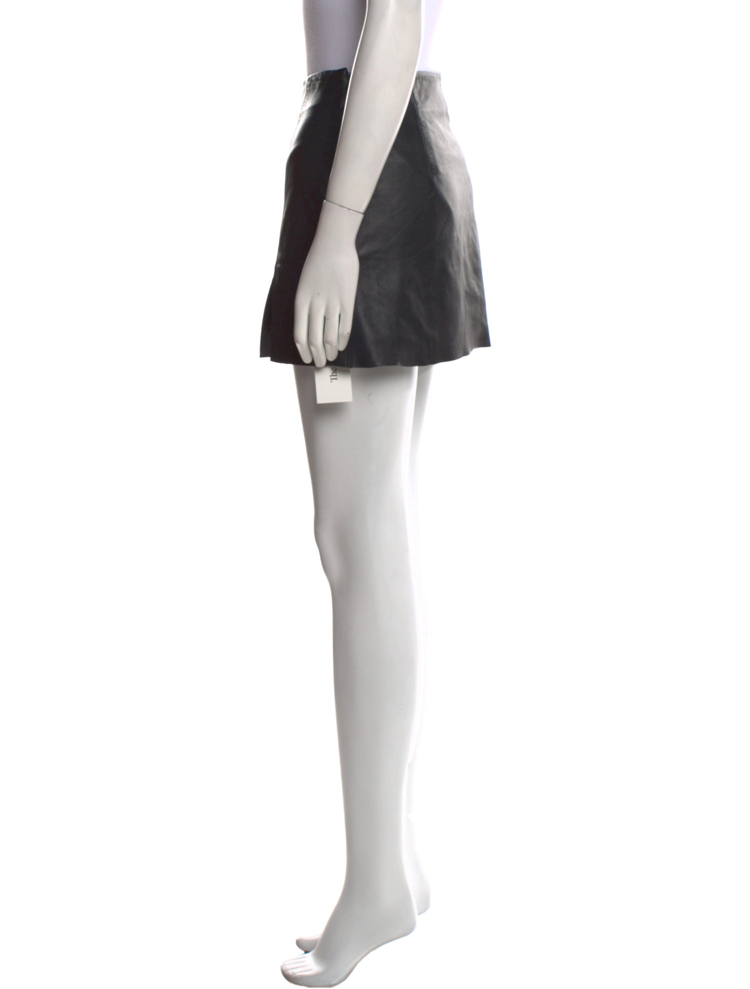 Veda x Reformation Leather Mini Skirt