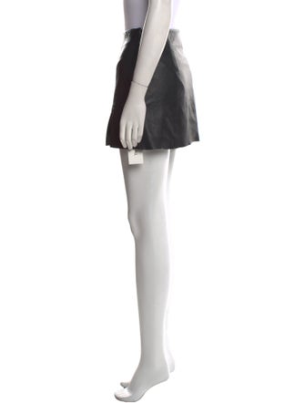 Veda x Reformation Leather Mini Skirt