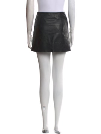 Veda x Reformation Leather Mini Skirt