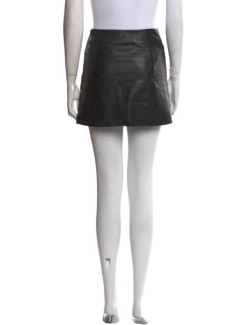 Veda x Reformation Leather Mini Skirt