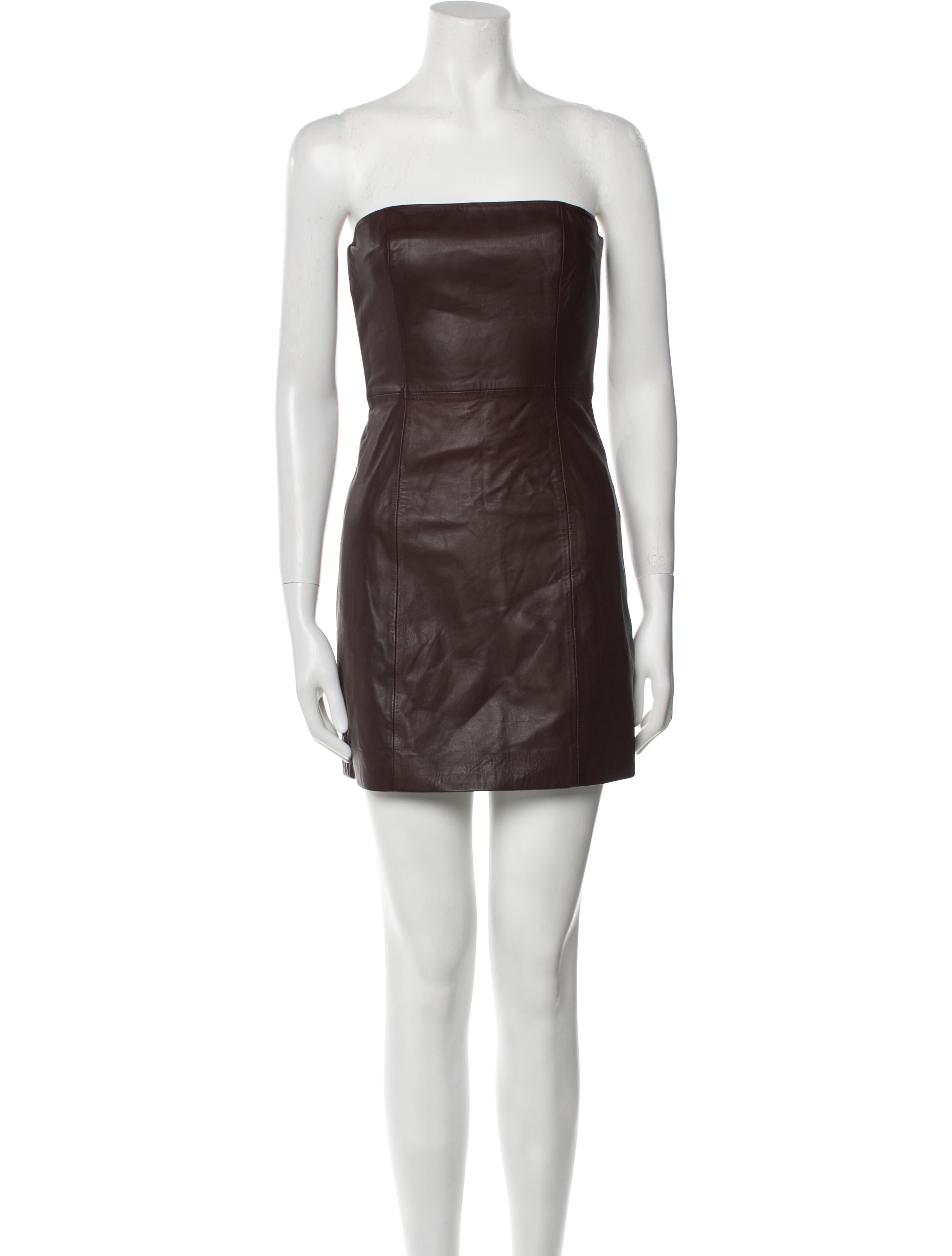 Veda x Reformation Leather Mini Dress