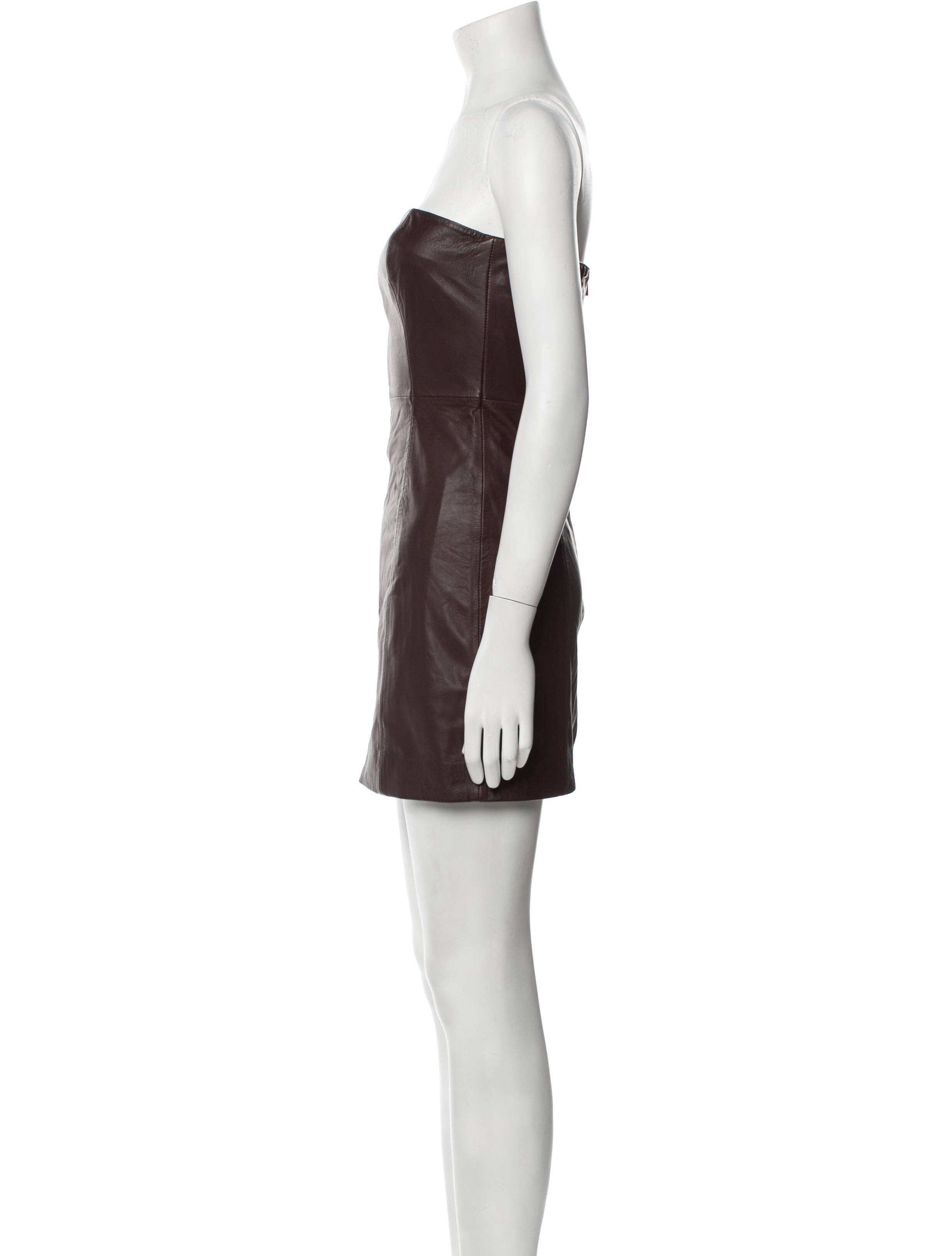 Veda x Reformation Leather Mini Dress