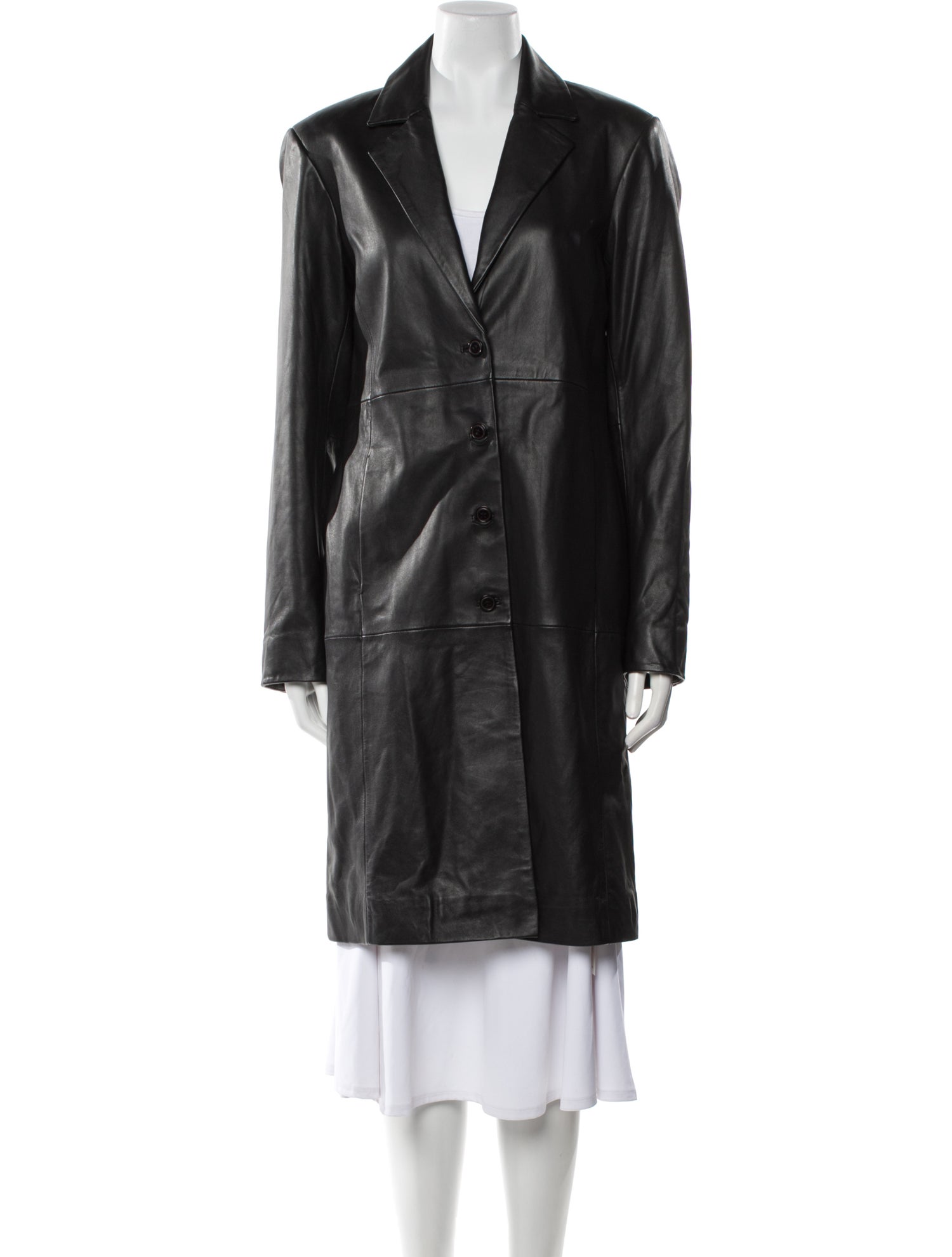 Veda x Reformation Leather Coat