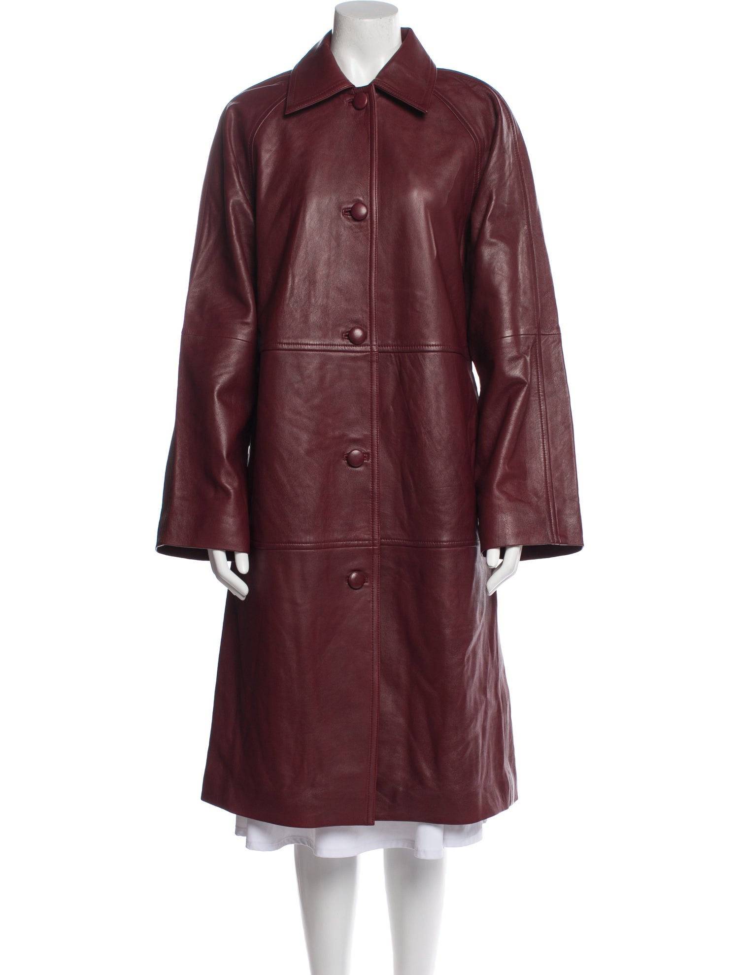 Veda x Reformation Leather Trench Coat