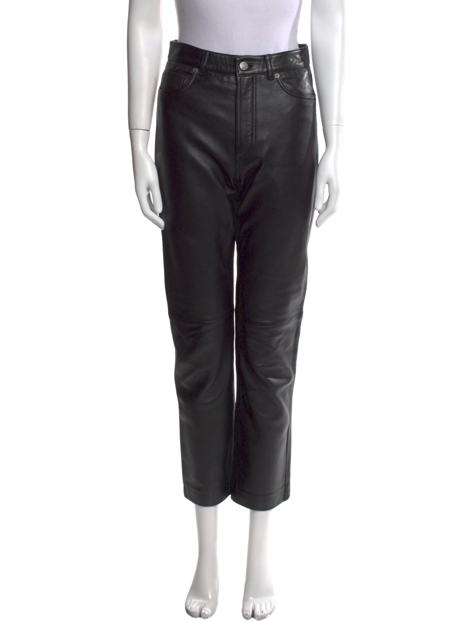Veda x Reformation Lamb Leather Straight Leg Pants