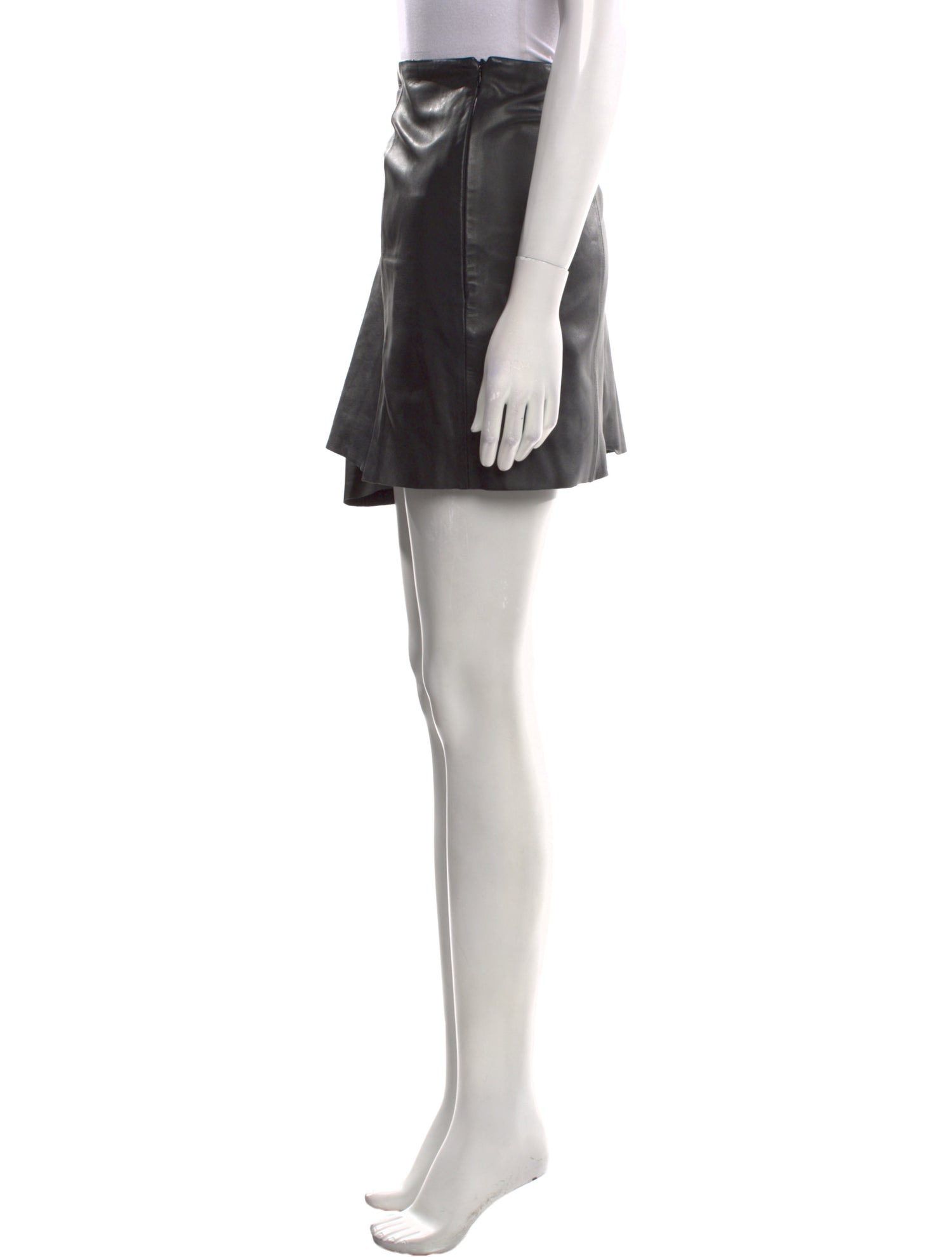 Veda x Reformation Lamb Leather Mini Skirt