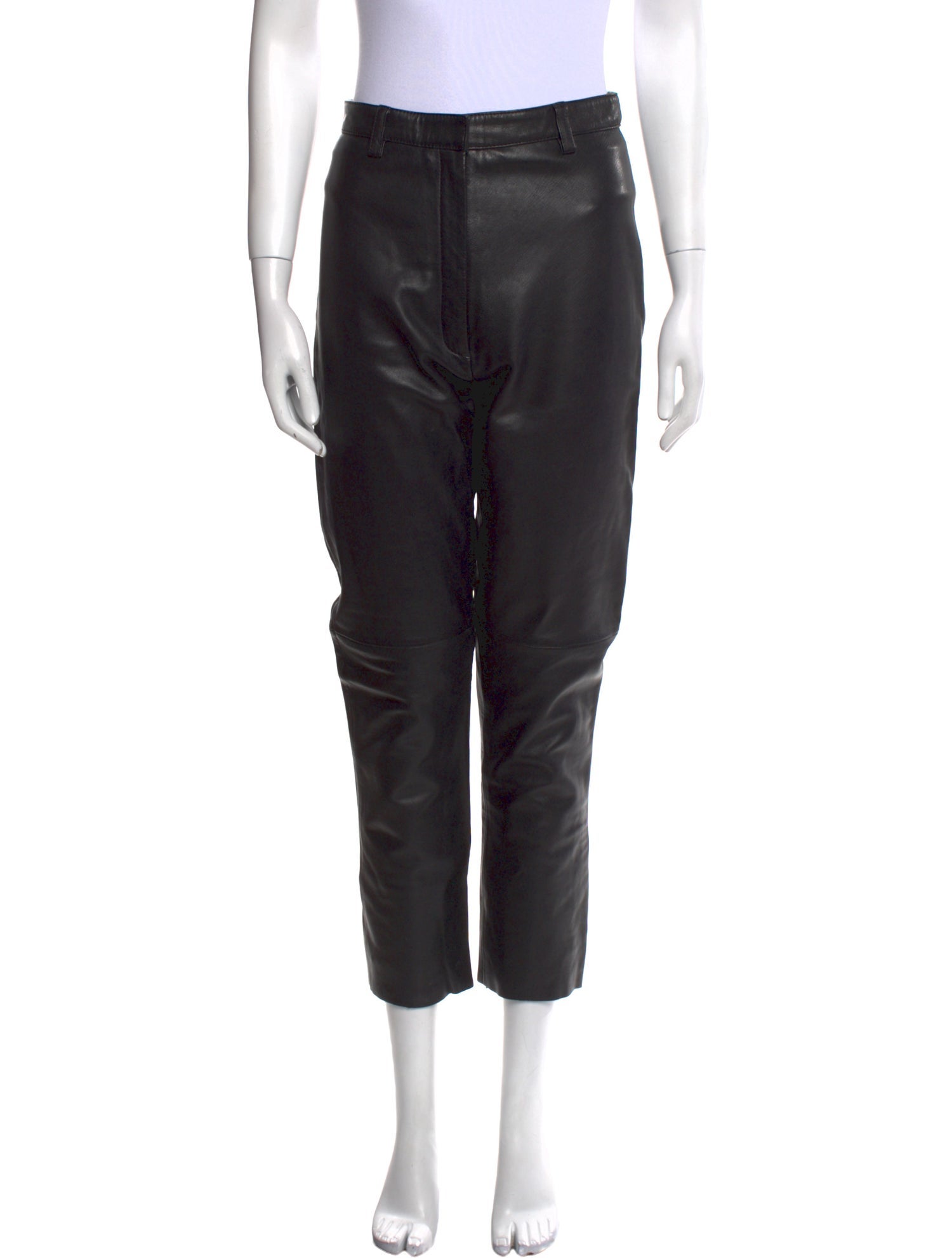 Veda x Reformation Leather Straight Leg Pants