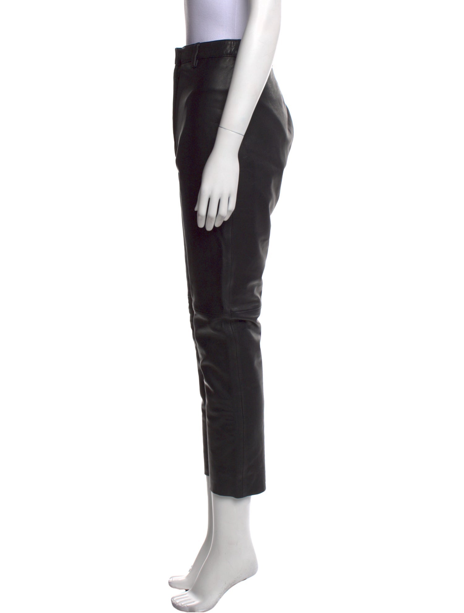 Veda x Reformation Leather Straight Leg Pants