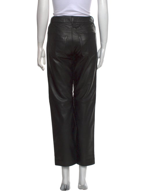 Veda x Reformation Leather Straight Leg Pants