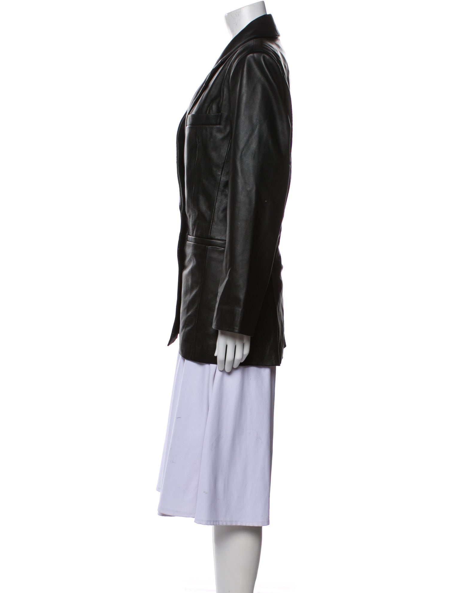 Veda x Reformation Leather Coat