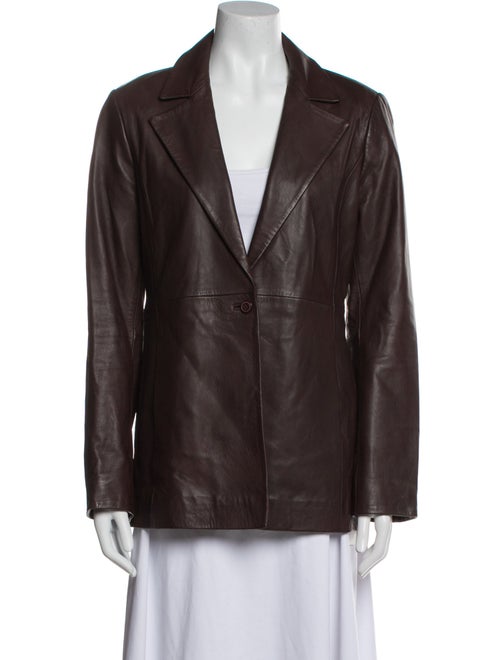 Veda x Reformation Leather Blazer