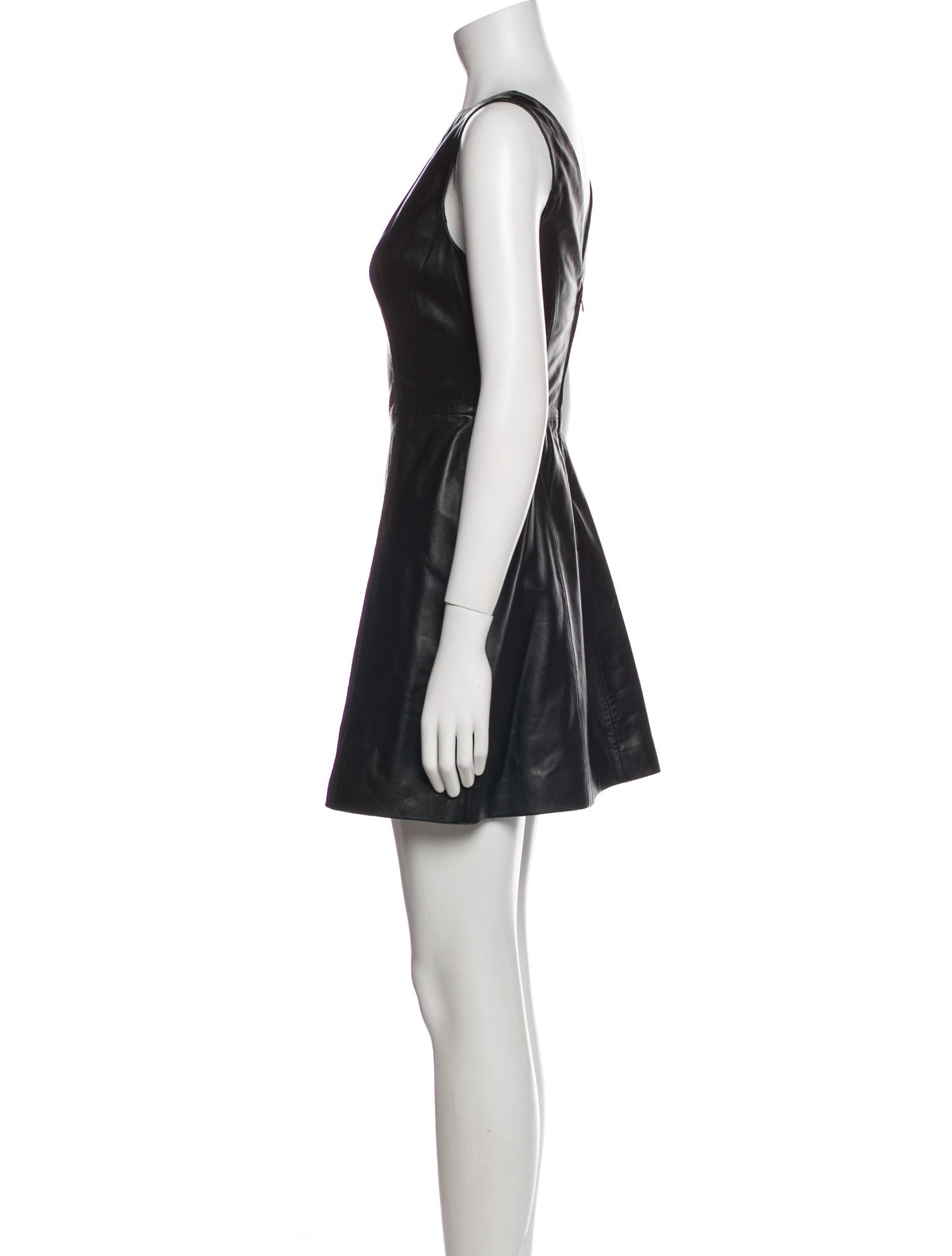 Veda x Reformation Lamb Leather Mini Dress