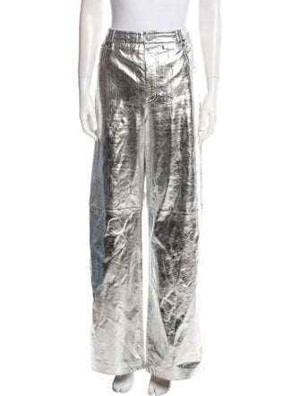 Veda x Reformation Lamb Leather Wide Leg Pants