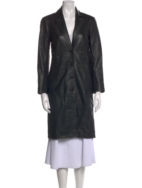 Veda x Reformation Leather V-Neck Sweater