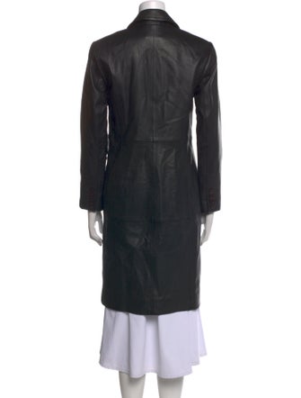 Veda x Reformation Leather V-Neck Sweater