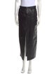 Veda x Reformation Leather Midi Length Skirt