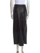 Veda x Reformation Leather Midi Length Skirt