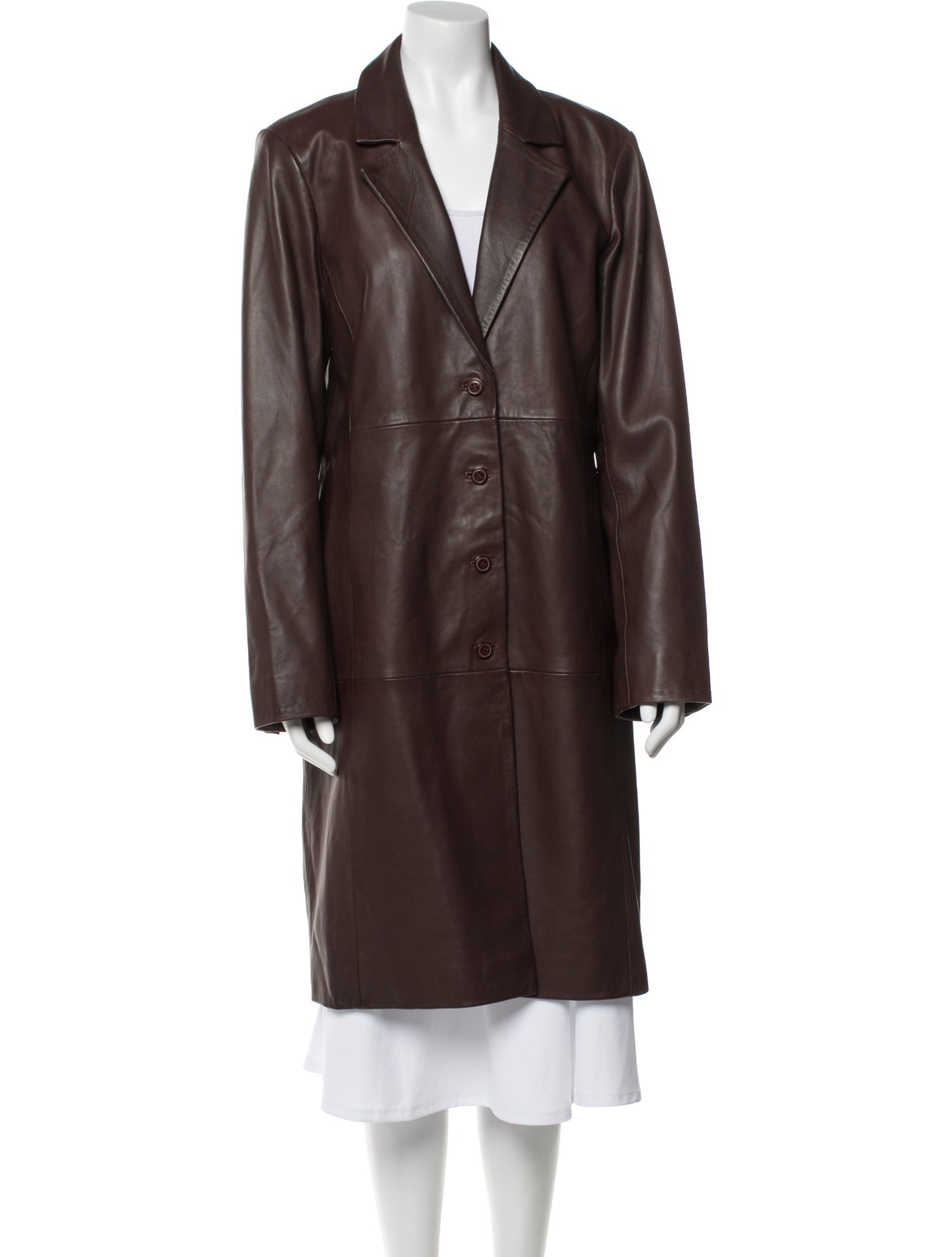 Veda x Reformation Leather Trench Coat