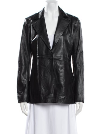 Veda x Reformation Leather Blazer