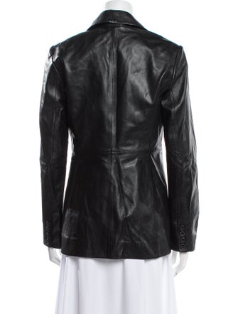 Veda x Reformation Leather Blazer