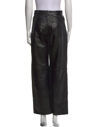 Veda x Reformation Leather Wide Leg Pants