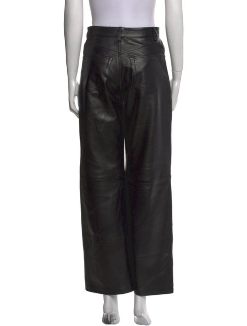 Veda x Reformation Leather Wide Leg Pants