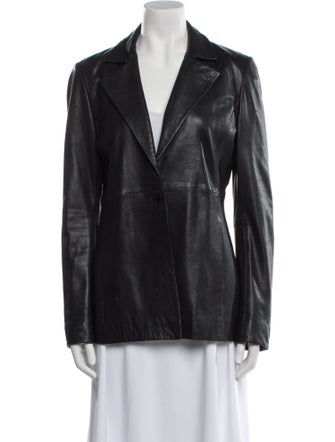 Veda x Reformation Faux Leather Blazer