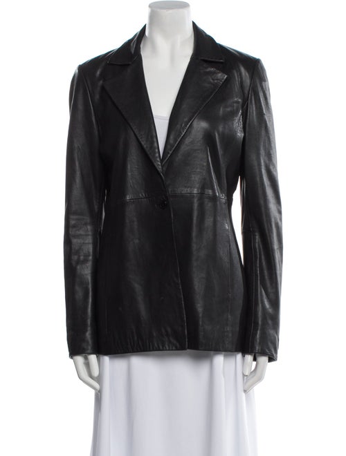 Veda x Reformation Faux Leather Blazer