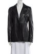 Veda x Reformation Faux Leather Blazer