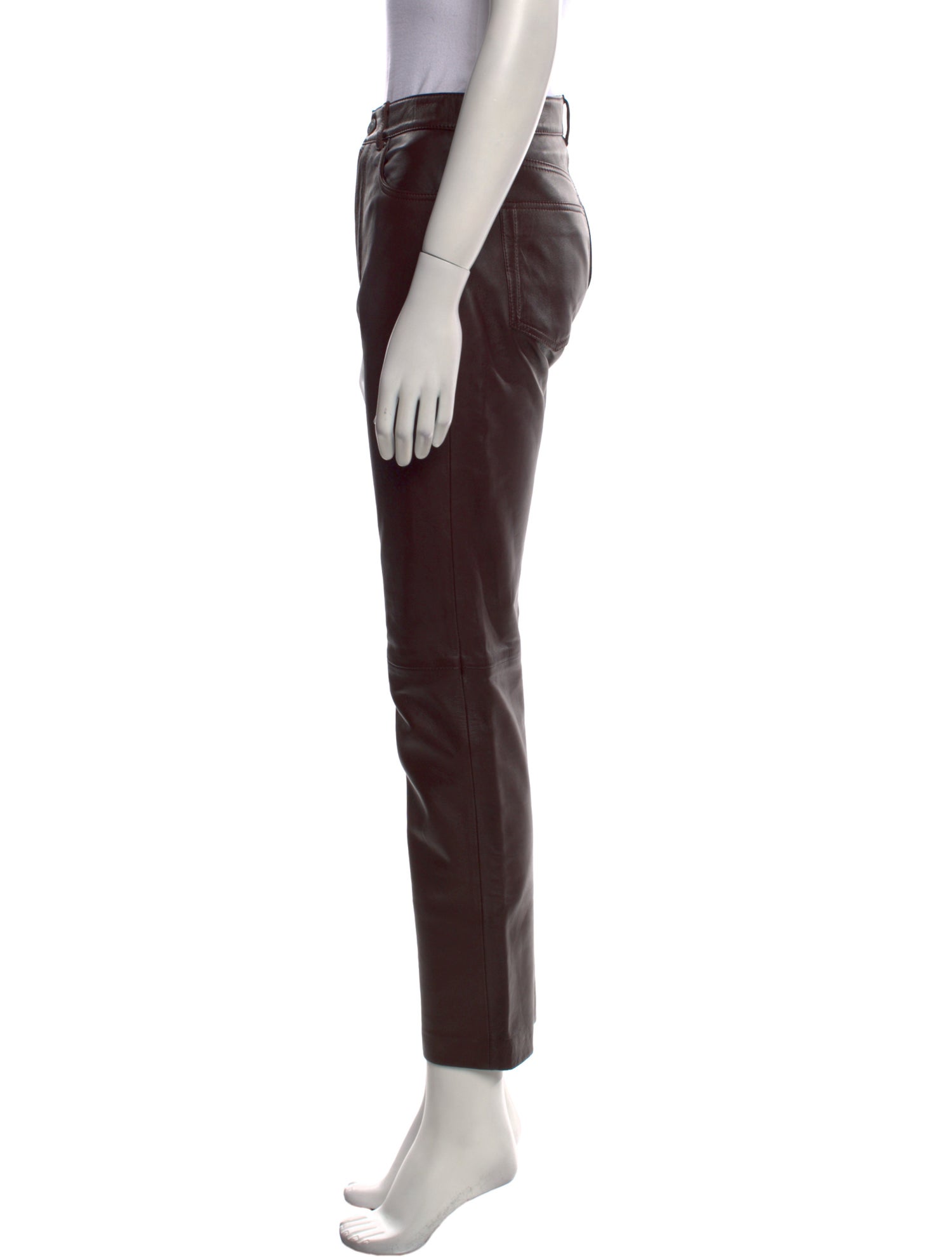 Veda x Reformation Lamb Leather Straight Leg Pants