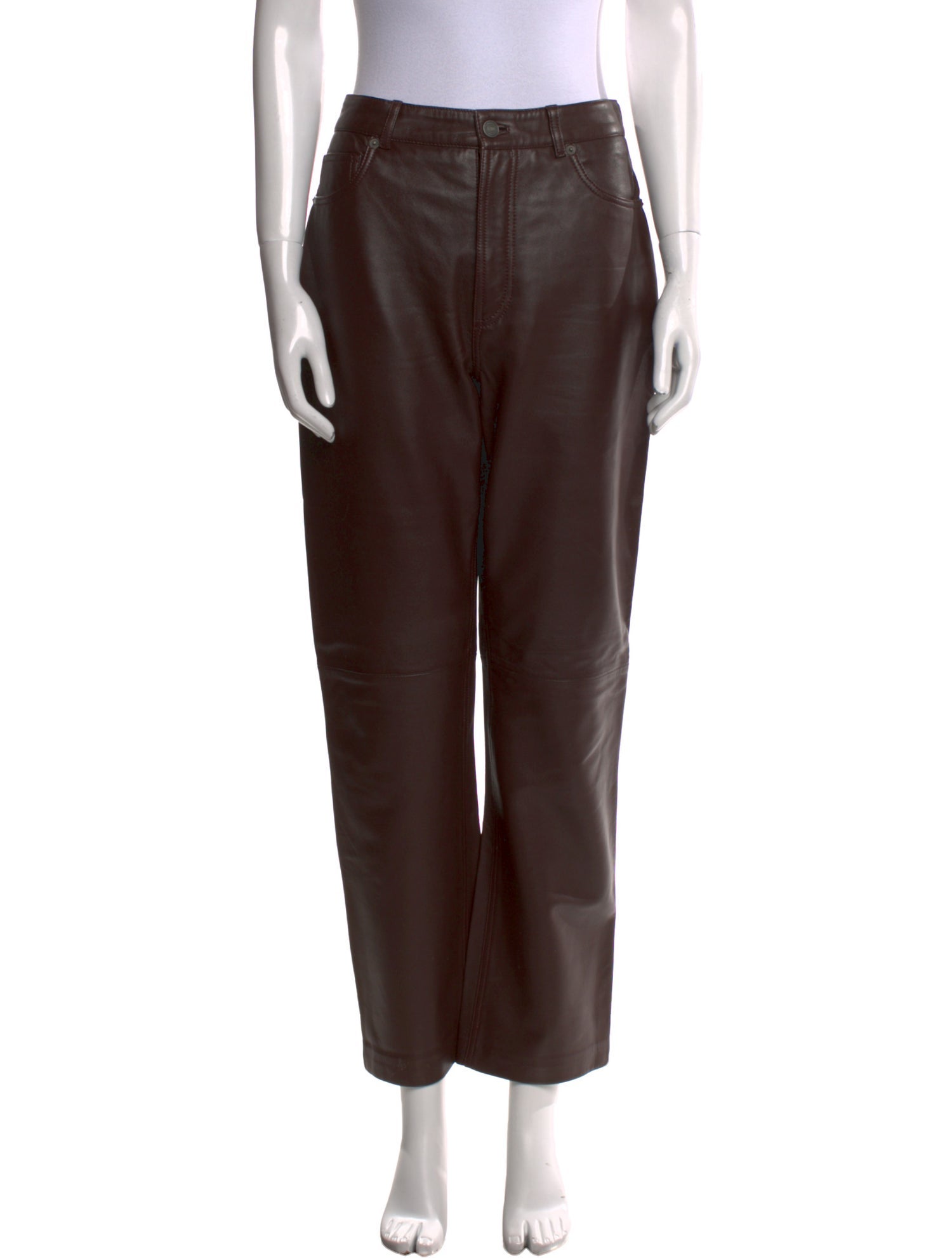 Veda x Reformation Lamb Leather Straight Leg Pants