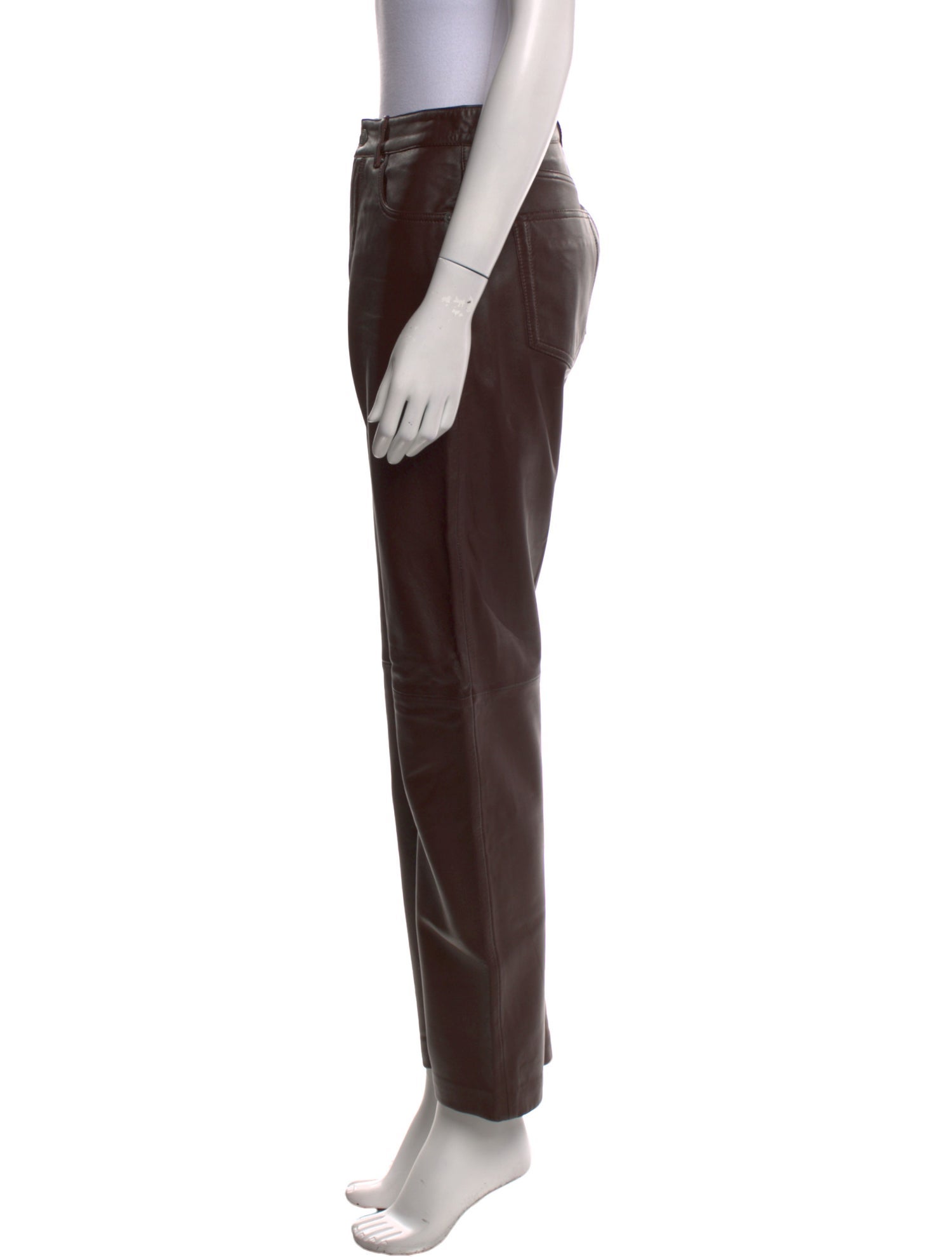 Veda x Reformation Lamb Leather Straight Leg Pants