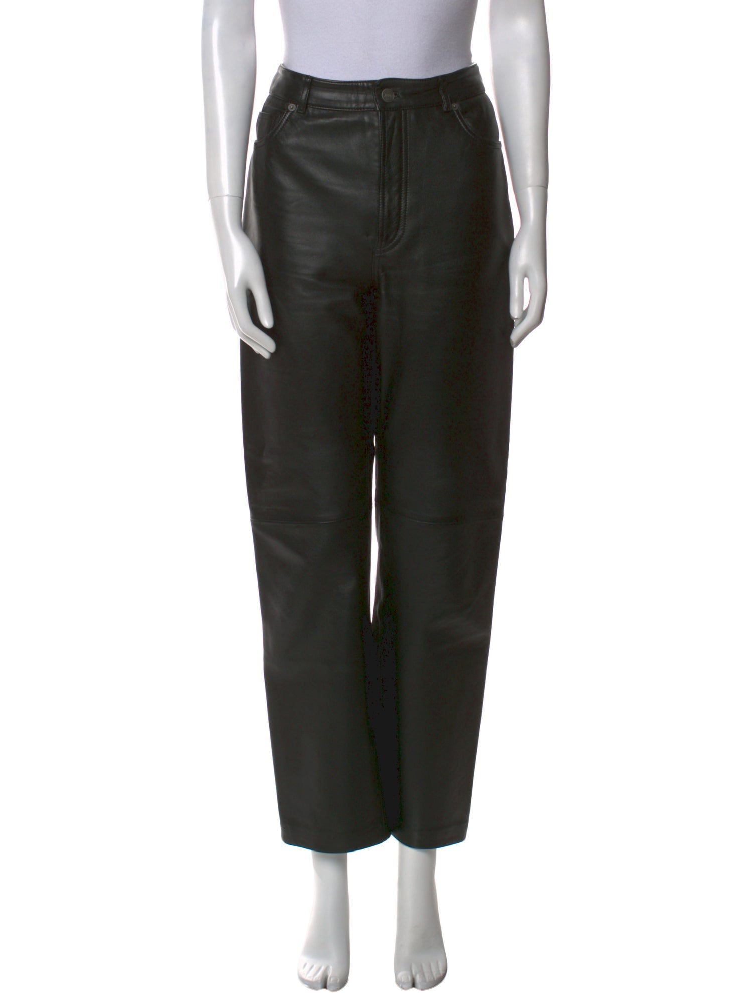 Veda x Reformation Leather Wide Leg Pants