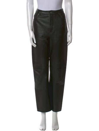 Veda x Reformation Leather Wide Leg Pants