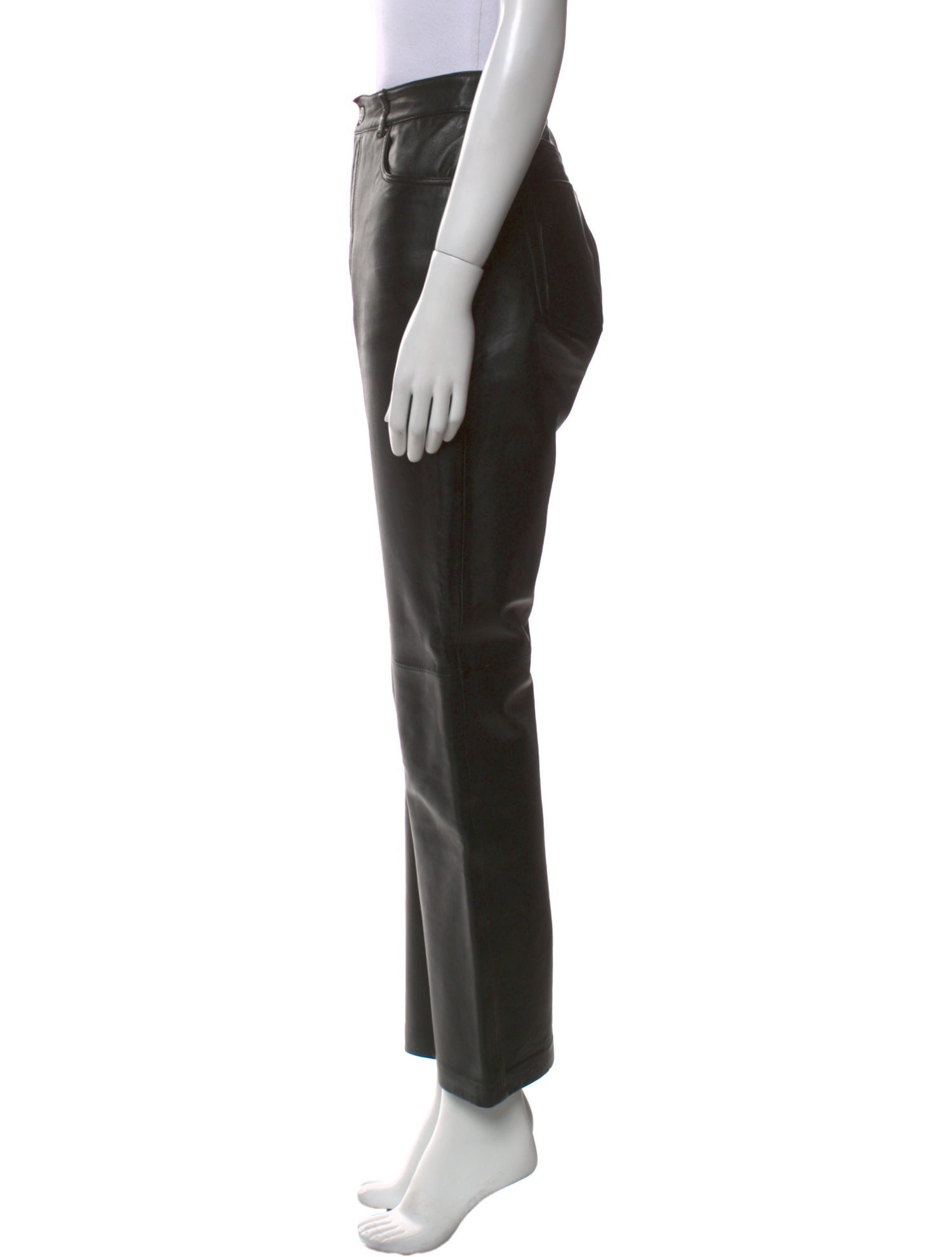 Veda x Reformation Leather Wide Leg Pants