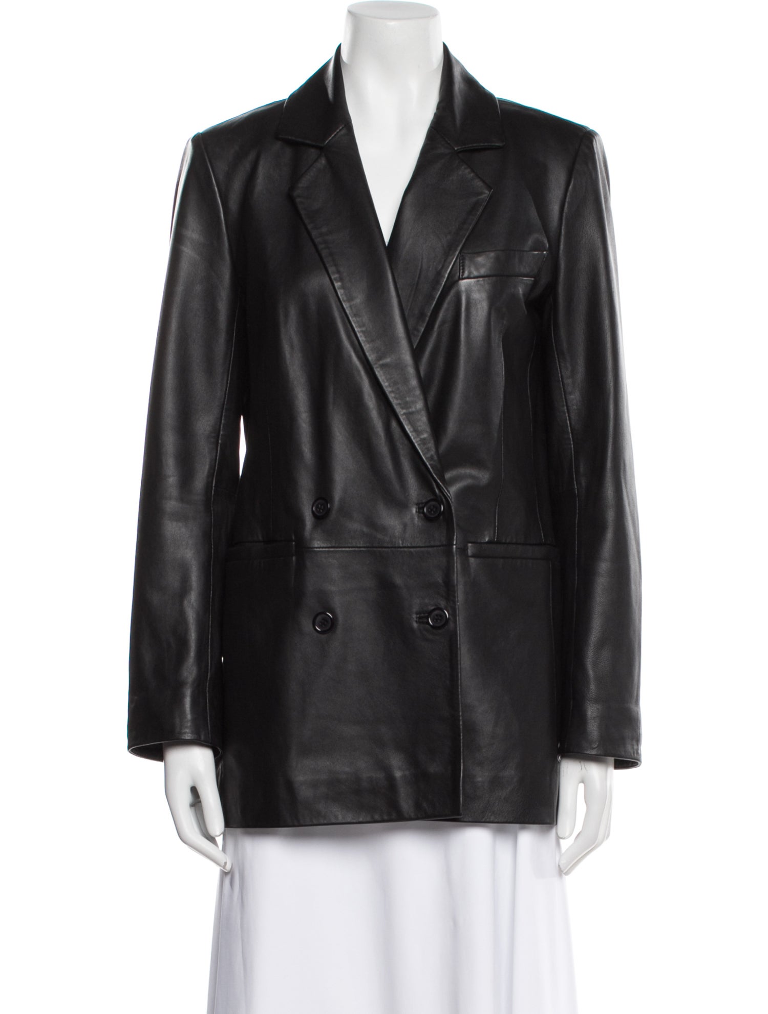 Veda x Reformation Lamb Leather Blazer