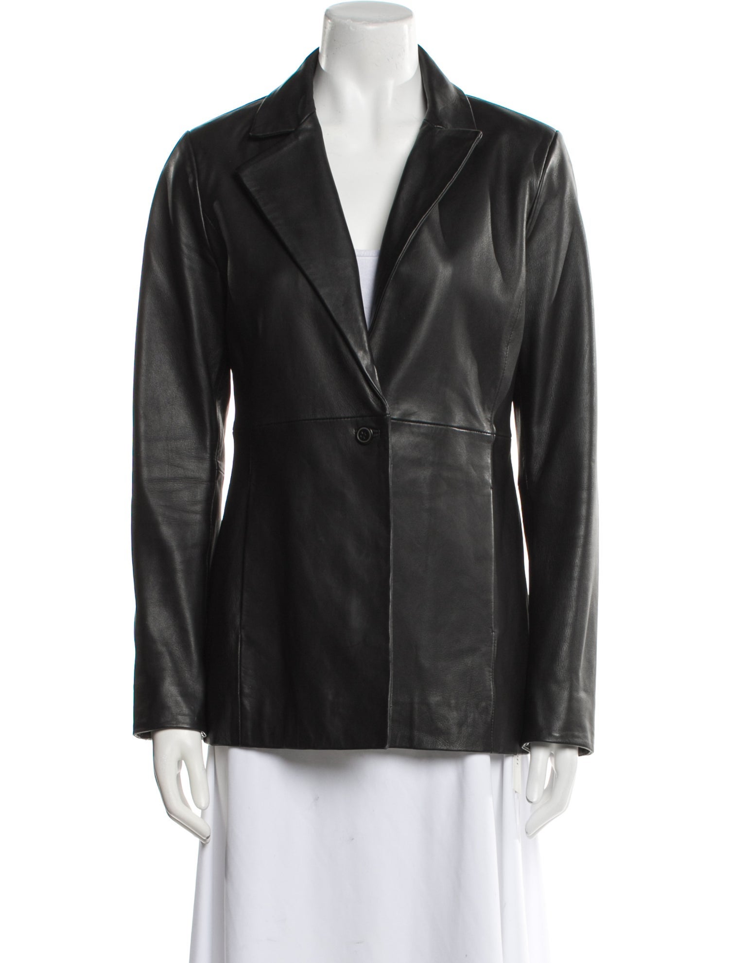 Veda x Reformation Lamb Leather Blazer