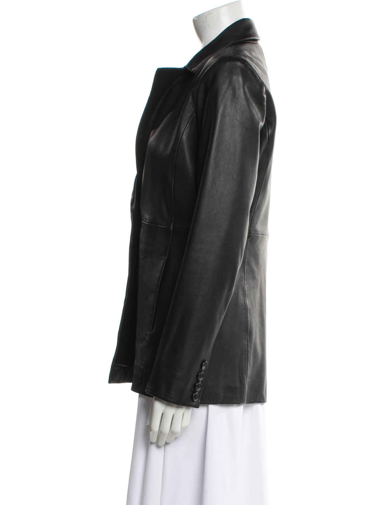 Veda x Reformation Lamb Leather Blazer