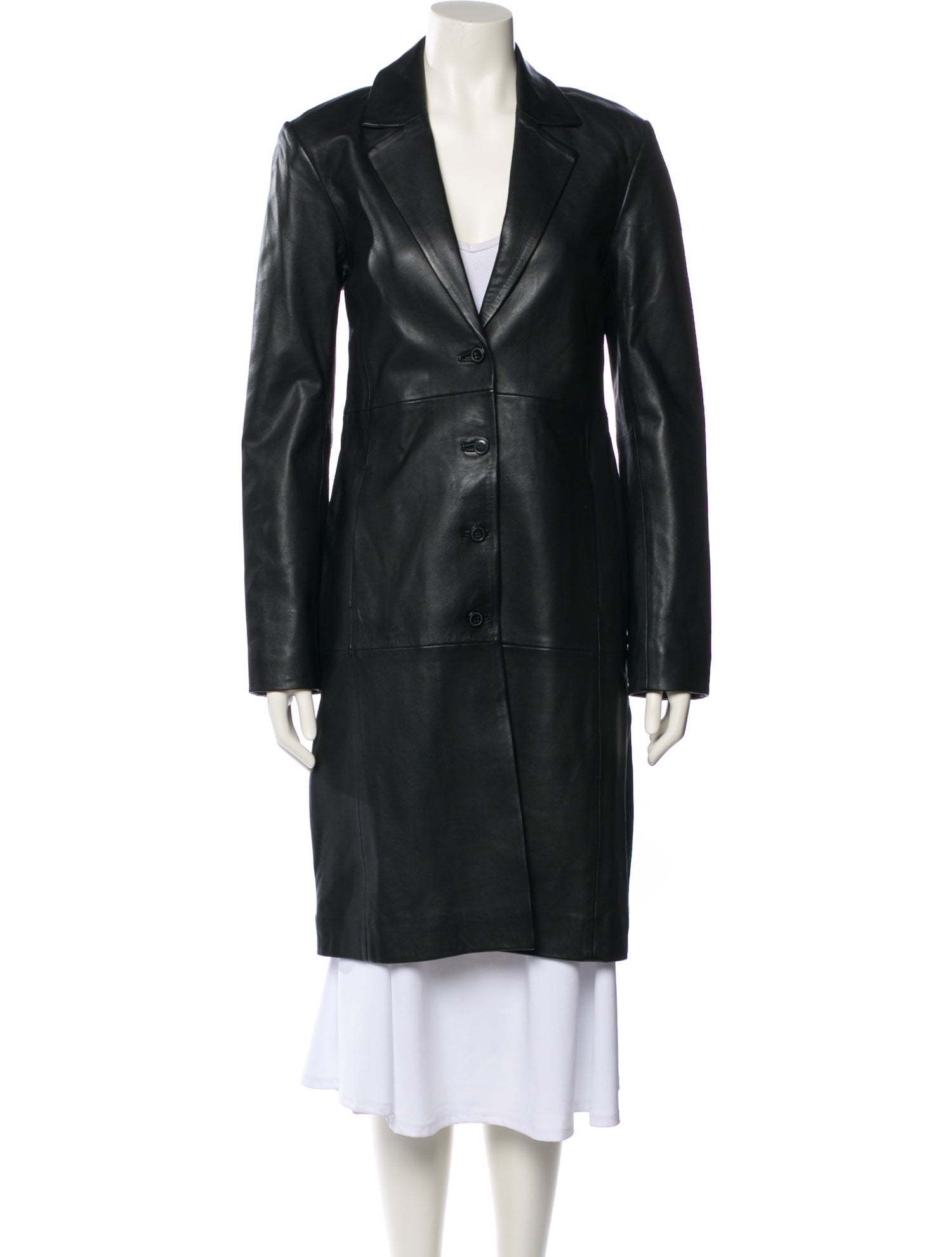 Veda x Reformation Leather Trench Coat