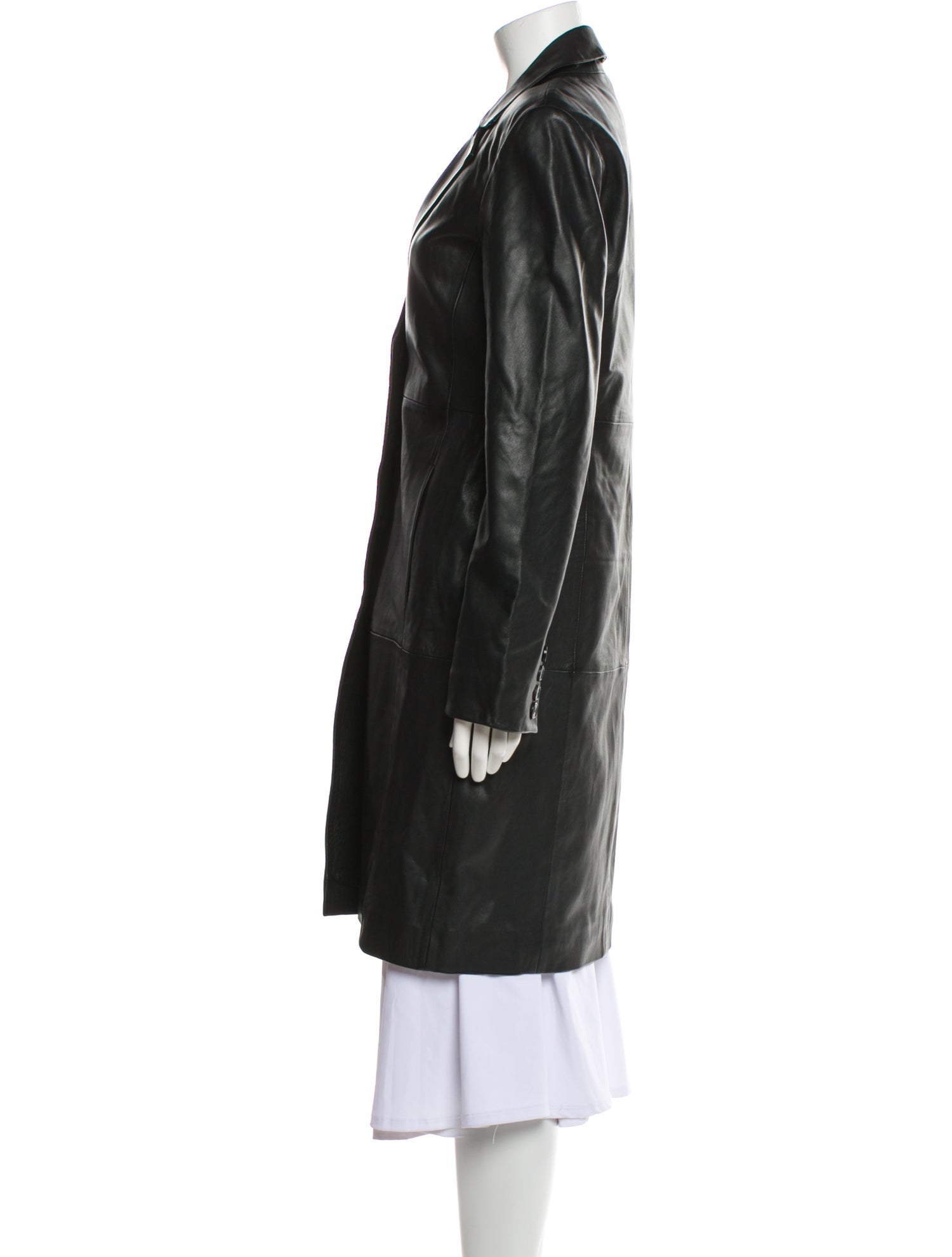 Veda x Reformation Leather Trench Coat