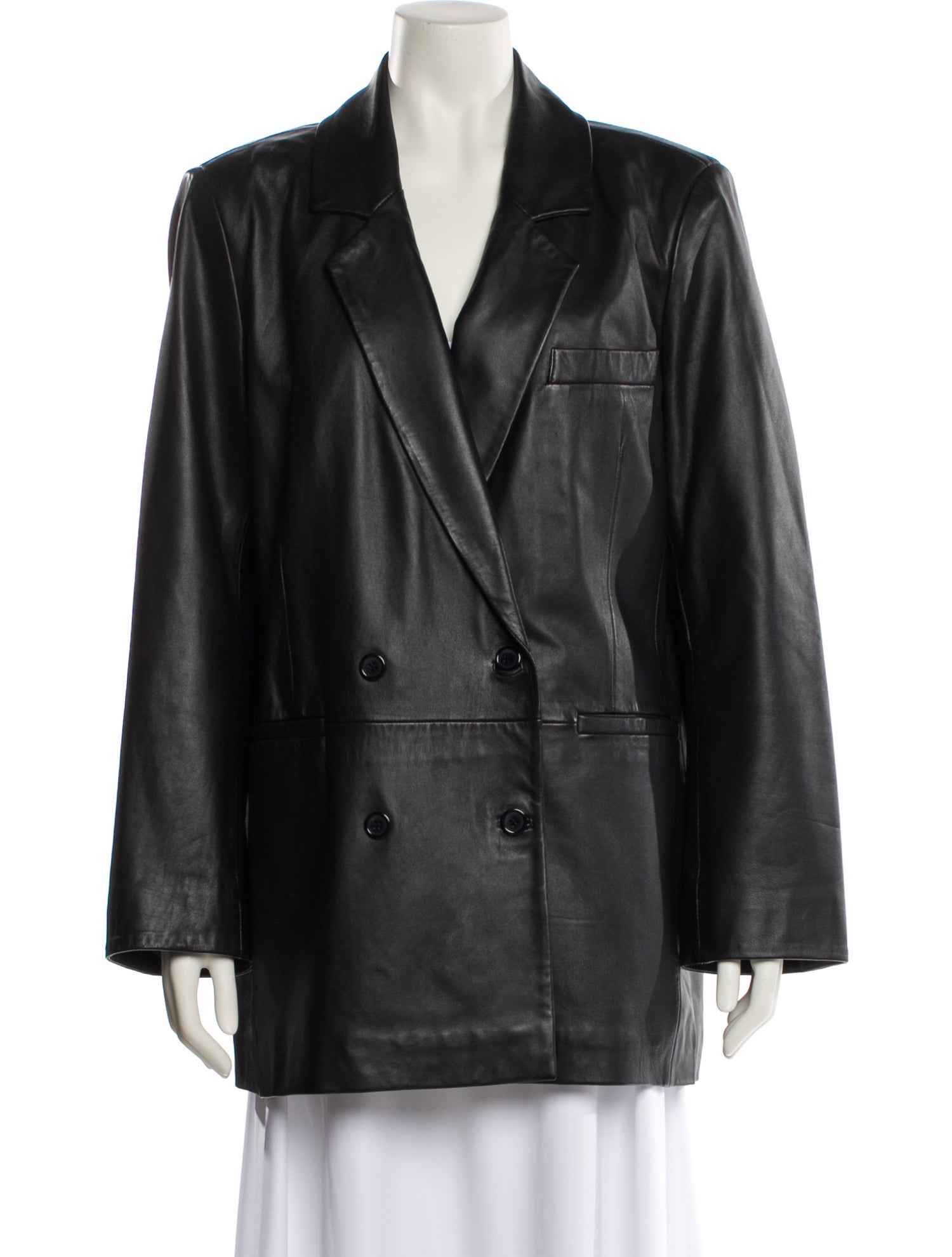 Veda x Reformation Lamb Leather Blazer